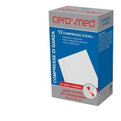 nova argentia ind farm garza idrofila ceroxmed 18x40 cm in cotone 12 pezzi ceroxmed ean 8033638954348