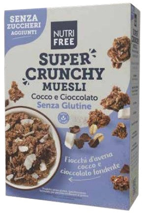 nt food nutrifree super crunchy muesli cocco e cioccolato senza zuccheri aggiunti 300 g nutrifree ean 8008696032109
