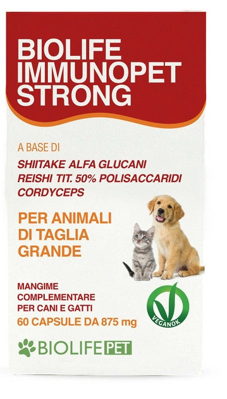 nutraceutica biolife srl biolife immunopet strong 60 capsule biolife ean 8056249810407