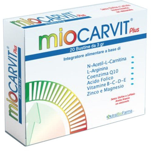 nutralbiofarma miocarvit plus 20 bustine ean 7427116172866