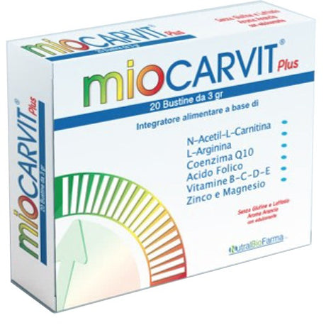 nutralbiofarma miocarvit plus 20 bustine ean 7427116172866