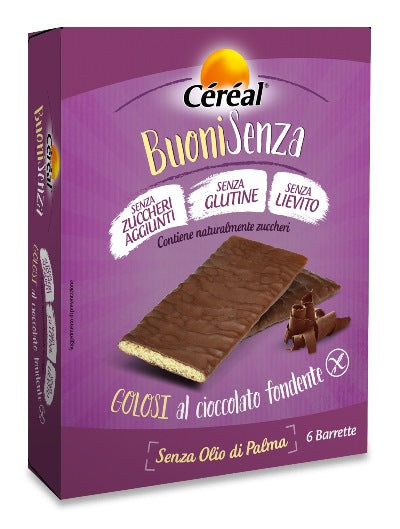 nutrition sante italia cereal buoni senza golosi cioccolato fondente 6 x 17 g cereal ean 3175681223585