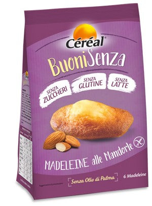 nutrition sante italia cereal buonisenza madeleine alle mandorle 180 g cereal ean 3175681232877