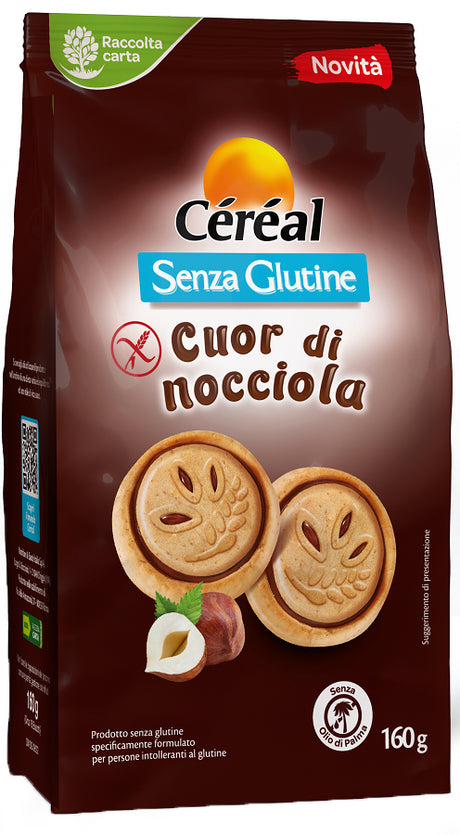 nutrition sante italia cereal senza glutine cuor di nocciola 160 g cereal ean 3175681291089
