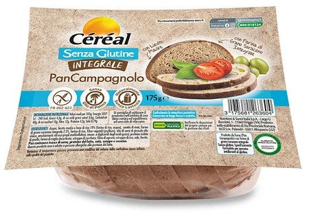 nutrition sante italia cereal senza glutine integrale pan campagnolo 175 g cereal ean 3175681263604