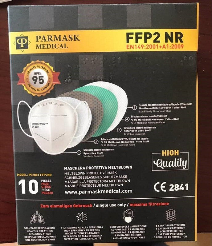 parteks dokuma g s v t sti mascherina ffp2 ps2001 nero 10 pezzi ean 8682773361728