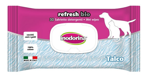 pet village srl inodorina salviette bio talco 30 pezzi inodorina ean 8031398124650