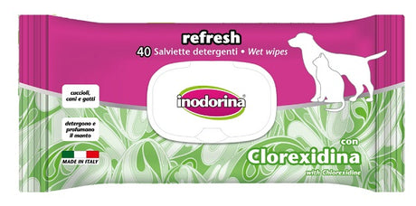 pet village srl inodorina salviette clorexidina 40 pezzi inodorina ean 8031398123097