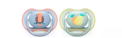 philips spa avent succhietto ultra air 0 6m maschio ananaspappagallo 2 pezzi ean 8710103992998