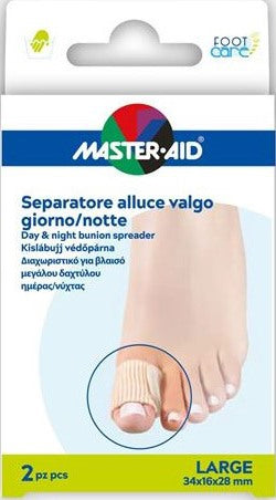 pietrasanta pharma divaricatore alluce giornonotte master aid footcare large 2 pezzi d12 master aid ean 8032956145308