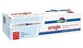 pietrasanta pharma siringa per venipuntura master aid 5 ml gauge 23 10 pezzi master aid ean 8032956141805