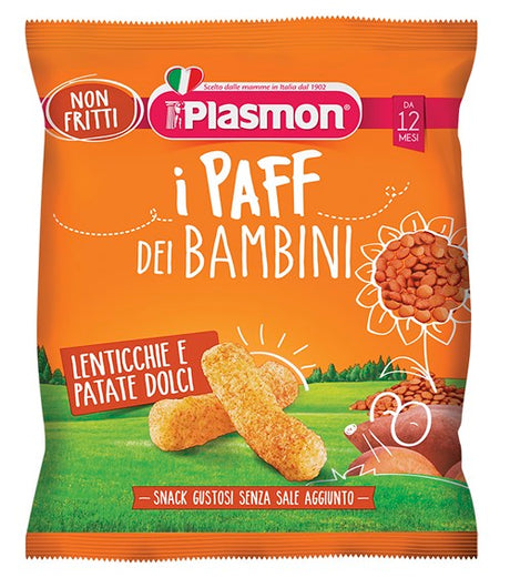 plasmon heinz italia plasmon dry snack paff lenticchie patata dolce 15 g plasmon ean 8001040200841