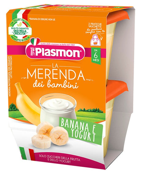 plasmon heinz italia plasmon la merenda dei bambini sapori di natura banana yogurt asettico 2 x 120 g plasmon ean 8001040199145