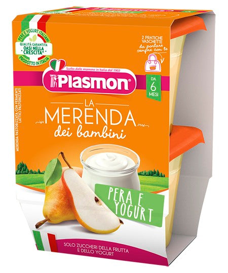 plasmon heinz italia plasmon la merenda dei bambini sapori di natura pera yogurt asettico 2 x 120 g plasmon ean 8001040199091