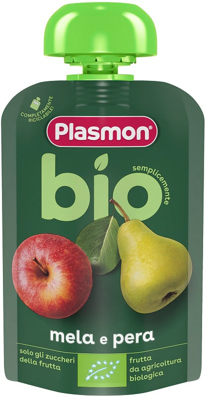plasmon heinz italia plasmon mela pera bio pouches 100 g plasmon ean 8001040421895