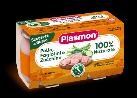 plasmon heinz italia plasmon omogeneizzati pollo fagiolini zucchine 2 pezzi da 120 g plasmon ean 8001040201282