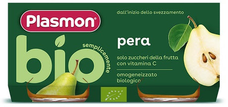 plasmon heinz italia plasmon omogeneizzato bio pera 2 vasetti x 80 g plasmon ean 8001040422274