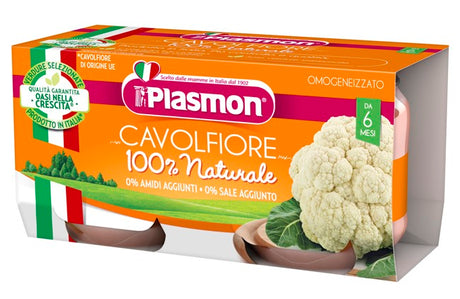 plasmon heinz italia plasmon omogeneizzato cavolfiore 2 x 80 g plasmon ean 8001040418611