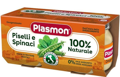 plasmon heinz italia plasmon omogeneizzato piselli spinaci 2 pezzi da 80 g plasmon ean 8001040201329