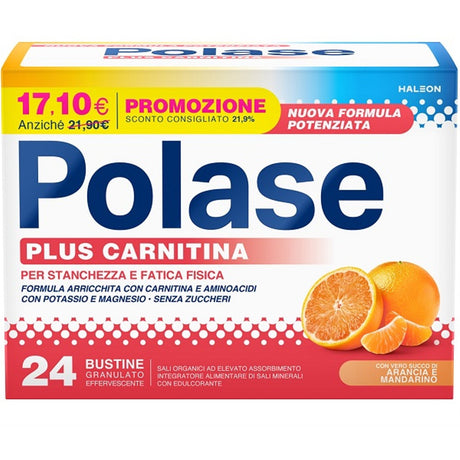 polase polase plus carnitina promo 24 bustine granulato effervescente da 68 g polase ean 5054563291813