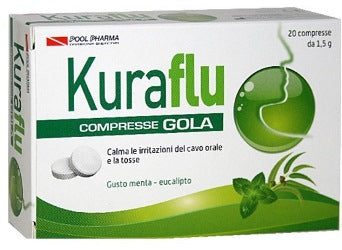 pool pharma kuraflu gola eucalipto 20 compresse 15 g kuraflu