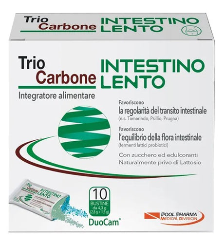 pool pharma triocarbone intestino lento 10 bustine triocarbone