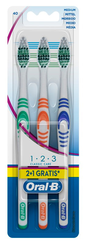 procter oralb 123 classic care spazzolino manuale 3 pezzi oral b ean 3014260762797
