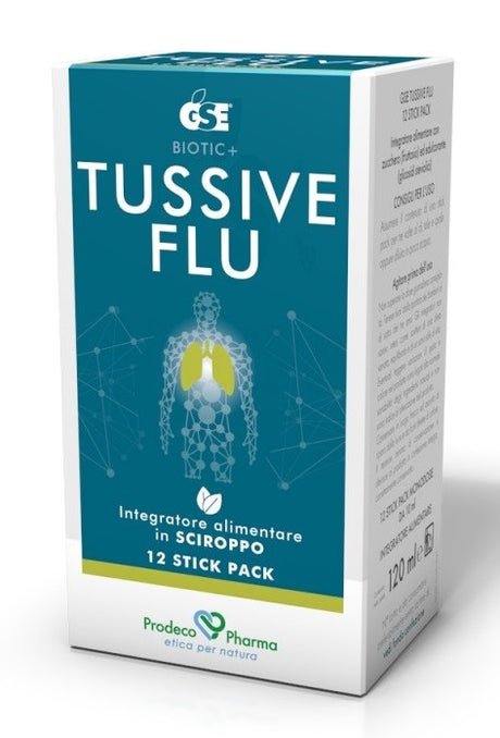 prodeco pharma gse tussive flu 12 stickpack gse ean 8057968090026