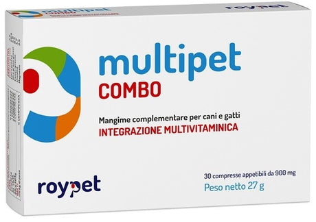 roydermal multipet combo integratore vitaminico per cani e gatti 30 compresse roydermal