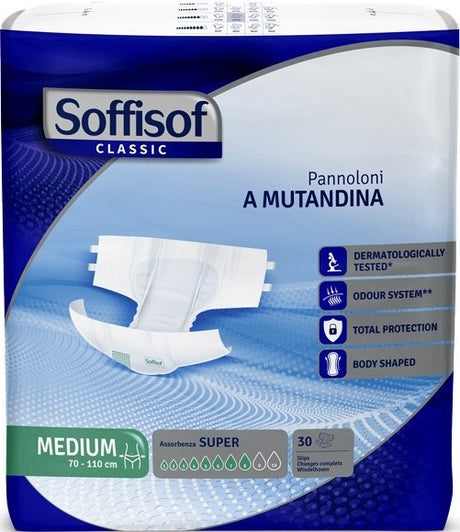 s i l c pannolone mutandina soffisof classic super m 30 pezzi soffisof ean 8007300009759