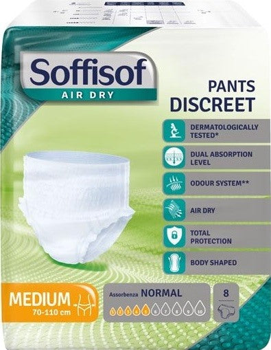 s i l c pannolone soffisof air dry pants discreet large 7 pezzi ean 8007300009551