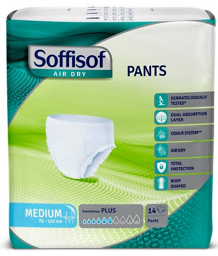 s i l c pannolone soffisof air dry pants plus medium 14 pezzi soffisof ean 8007300028583
