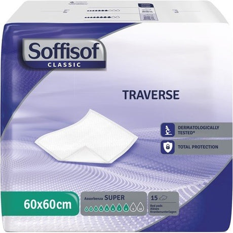 s i l c traversa per incontinenza soffisof classic 8 gocce 60 x 60 15 pezzi soffisof ean 8007300009933