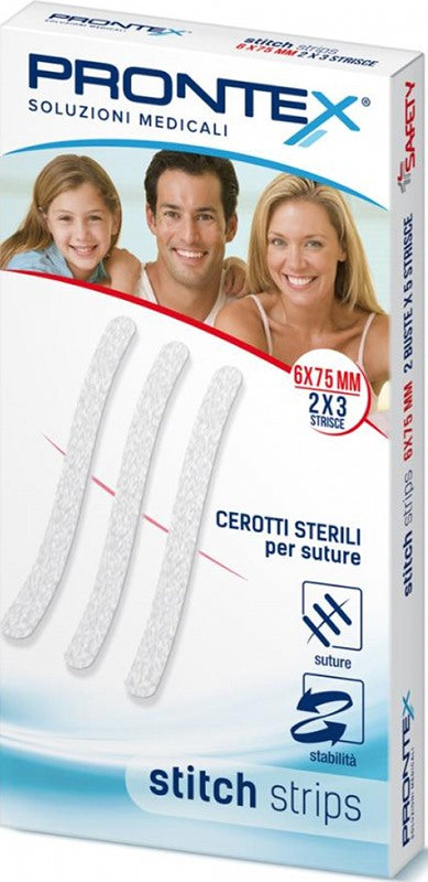 safety prontex stitch strips 6x75 mm 6 pezzi prontex