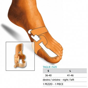 safte orione ok ped 229 correttore notturno alluce valgo destro bianco l 41 46 orione ean 8056045431875