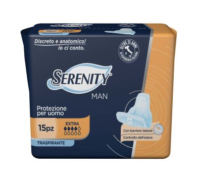 serenity spa pannolino serenity light man extra con adesivo o altro fissaggio 15 pezzi serenity ean 8058150564240