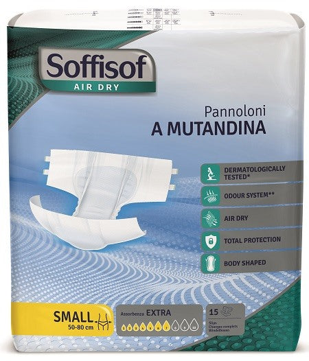 silc pannolino mutandina air dry soffisof extra s 15 pezzi soffisof ean 8007300011158