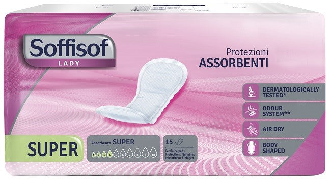 silc pannolone per incontinenza soffisof lady air dry super 15 pezzi soffisof ean 8007300010267