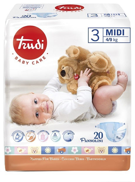 silc trudi trudi baby care pannolino bambini midi 49 kg 20 pezzi ean 8007300007212