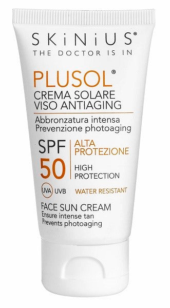 skinius plusol crema solare viso spf50 50 ml ean 8059006680145