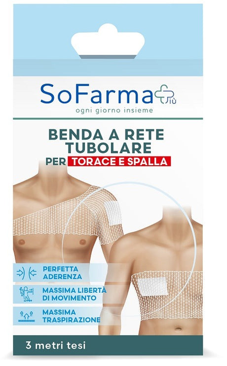 sofarmapiu benda a rete tubolare sofarmapiu per torace e spalle 3 metri tesi sofarmapiu ean 8388766675703