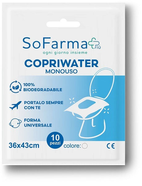 sofarmapiu copriwater monouso 10 pezzi sofarmapiu sofarmapiu ean 6975870160489