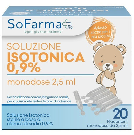 sofarmapiu soluzione salina 09 20 flaconi 25 ml sofarmapiu sofarmapiu ean 8388766675840