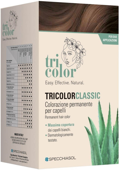 specchiasol named tricolor classic 63 nocciola 2 tubi 50 ml 2 shaker 50 ml 4 bustine 8 ml tricolor ean 8002738984166