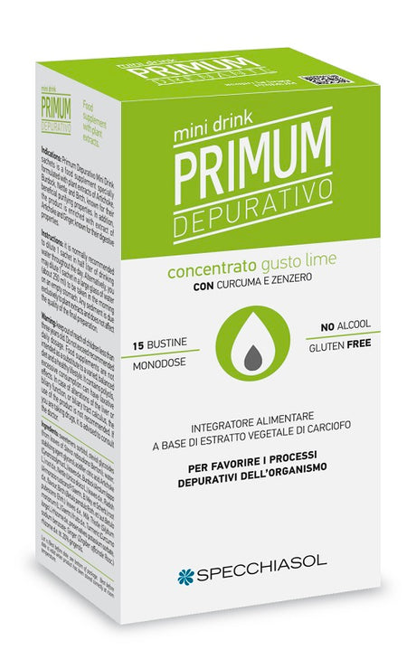 specchiasol primum depurativo minidrink lime 15 stick da 10 ml primum ean 8002738866325