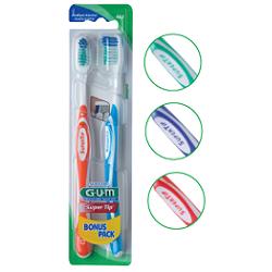 sunstar italiana gum super tip 463 compact spazzolino medio bonus pack 2 pezzi gum ean 0070942123143