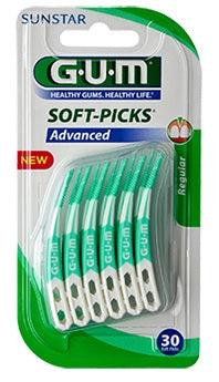 sunstar italiana srl gum softpicks advance scovolino large gomma 30 pezzi gum ean 7630019902816