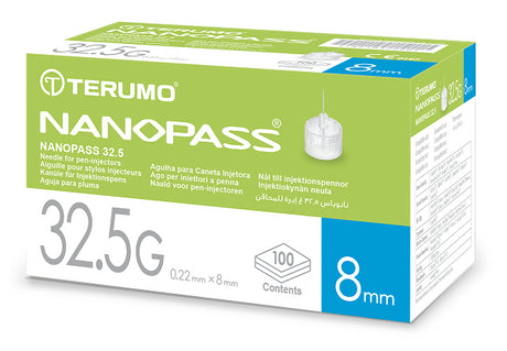 terumo italia ago per penna da insulina nanopass 325 gauge lunghezza 8 mm 100 pezzi terumo ean 4987350716767