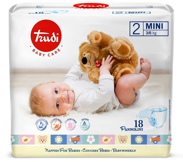 trudi trudi baby care pannolino per bambini mini 36kg 18 pezzi trudi ean 8007300011349
