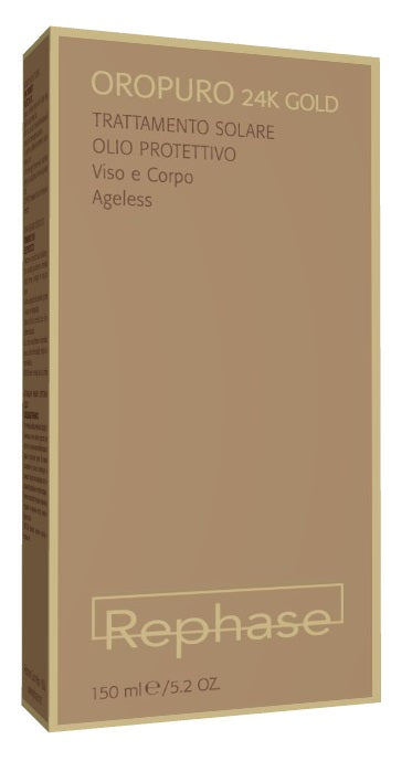 vivipharma rephase oropuro 24k gold olio protettivo solare viso e corpo 150 ml ean 8057158072429